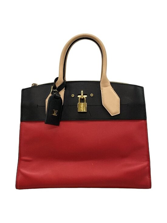 Louis Vuitton Handbags - Louis Vuitton Handbag City Steamer MM Rouge Noir Leather